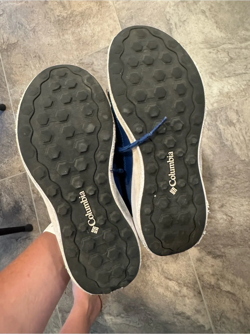 Columbia Blue and Black Mesh Trail Shoe